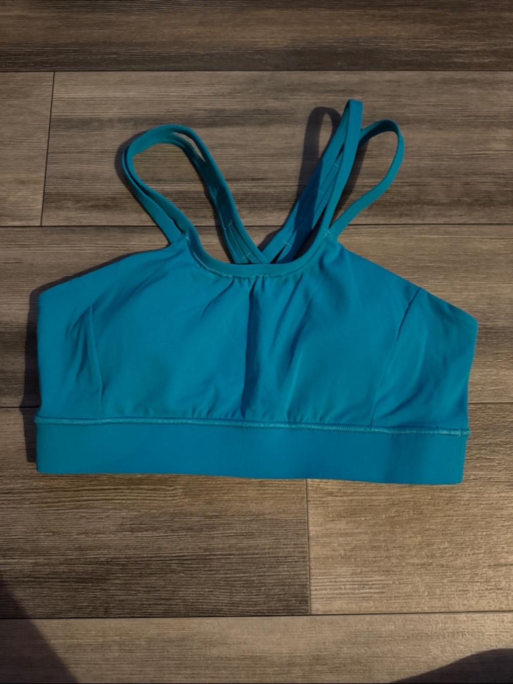 Janji Teal Sports Bra with Double Straps